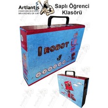 MSP Klasör 1 Adet Kolplu Klasör Öğrenci Klasörü 32X24X7 cm Saplı Çanta Saplı Dosya Okul Sınıf