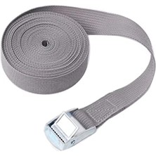 MSP Bağlama Kayışı Metal Tokalı Gri 3 Metre 2 Adet Set