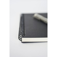 MSP Tanıtım 120 Günlük Tarihsiz Spiralli Planlayıcı - A5 Boyutu, 60 Yaprak (120 Sayfa), 90 Gr. Ivory Kağıt (Siyah Kapak)