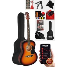 MSP RG-530SB Kaliteli Gün Batımı 40 Inç Akustik Gitar Seti 4/4 Yetişkin