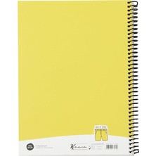 MSP Yaprak Kareli Hafif Kağıt Stickerli Defter, Şort, 18.5X25CM