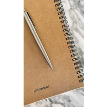 MSP Tanıtım Spiralli Notebook, Kraft Kapaklı, A5 Boyut (15X21 Cm), 100 Yaprak (Kareli)