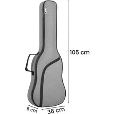 MSP ELC-40PAK Case Elektro Gitar Çantası Gigbag Su Geçirmez Kalın Kılıf (Çanta Askı Capo)