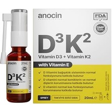 Vitamin D3 K2 Vitamin E, 1000 Iu 2m Mcg Damla 20 ml D3 K2 Vitamin D3K2