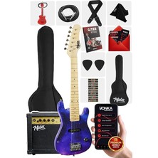 MSP CEG-30PU 4-6 Yaş Çocuklar Için Amfili Full 1/4 30 Inç Elektro Gitar Seti Mor