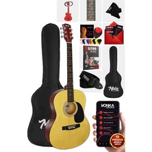 MSP RG-530NT Kaliteli Natural 40 Inç Akustik Gitar Seti 4/4 Yetişkin