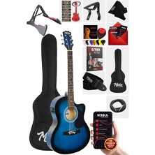 MSP RG-560BL Pack Mavi Elektro Akustik Gitar Full Set Ekolayzerli 40 Inç 4/4 Yetişkin