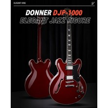 MSP DJP-1000 Semi-Hollow Elektro Gitar (Kırmızı)