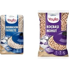 Dermason Fasulye 1 kg ve Koçbaşı Nohut 9 mm (1 Kg)