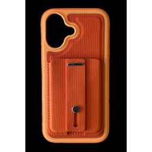 MiraLive Apple Iphone 17 Latte Kartvizitli Kapak - Turuncu