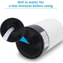 2,5 Litre Su Sebili, Dağıtıcı De Agua Para Botellon, Evrensel Su Şişesi Pompası, Şalterli ve Usb, Kamp, Mutfak, Atölye, Garaj Için (Beyaz)