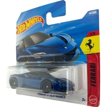 Wheels Ferrari SF90 Stradale Mavi Basınçlı Döküm Oyuncak Aracı Ölçek 1:64 1/5 41/250