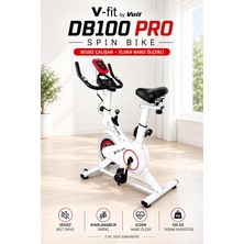 Ahes SB100 Pro Beyaz Spin Bike Elden Nabız Ölçer Direnci Ayarlanabilir Sessiz Çalışır, Beyaz