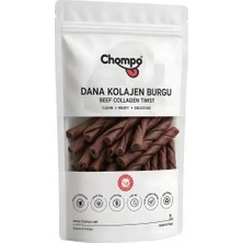 Chompo Dana Kolajen Burgu 100% Doğal Katkısız Köpek Ödül Maması 100 gr Evcem