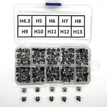 Adet 6X6MM Tact Buton Set 10 Farklı Yükseklikte 4 Pin Dokunmatik Anlık Basmalı Düğme Anahtar DVM.101.076