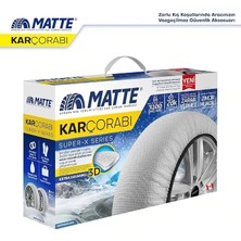 Herovia Lastik Kar Çorabı Kar Zinciri Muadili Yüksek Kalite Tekstil Kar Zinciri Superx Series (Large)