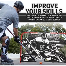 Herovia Sports Nhl Hockey Goalie Shooting Target - Hockey Goal Practice Target - Street Hockey Net Goalie Target
