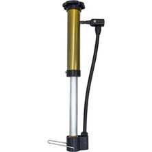 Herovia Gövdeli Bisiklet Hava Pompası – Kompakt, Paslanmaz ve Dayanıklı (20 Cm, Altın)