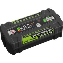 Herovia J2250PRO 12V 2250AMP Lifepo4 Akıllı Akü Takviye + Powerbank + LED Lamba