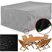Cover Gri Su Geçirmez Bahçe Mobilya Koruma Örtüsü Masa Sandalye Yağmur Toz Kir Önleyici Branda