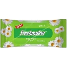 Bomii Freshmaker Islak Cep Mendil - Alkolsüz ve Ph Dengelenmiş - Çiçeksi Kokular - 15 Adetlik 1 Paket