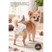 Yenilig 4 Adet Evcil Hayvan Külot Bezi – Xxsmall 1-3 kg 18-30 cm Göğüs/bel Ultra Emici Hızlı Kuruyan Ayarlanabilir Cırt Cırtlı Pet Diaper