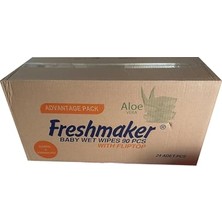Bomii Freshmaker Islak Havlu Mendil - Alkolsüz - Ph Dengelenmiş - Çiçeksi Kokular - 90 Adetlik 24 Paket