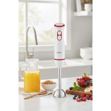 Bomii Sinbo Shb 7514 Paslanmaz Çelik Bıçaklı El Blenderi, 400 Watt & Sessiz Motor & 2 Kademe Hız Ayarı
