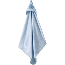 Bomii Seasparkle Kapüşonlu Bebek Havlusu – Deniz Yıldızı NAKIŞLI,75X80 Cm, Soft Cotton (Mavi)