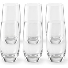 Bomii Deconox Kristal Cam Meşrubat Bardağı Seti 6’lı, Her Bardak 520 Ml, Uzun Şeffaf Su, Limonata ve Meyve Suyu Bardağı
