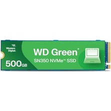 Bomii Wd Green SN350 500 GB M.2 Nvme Ssd, 2.400 Mb/sn Okuma Hızı ve 1.500 Mb/sn'ye Kadar Yazma Hızı