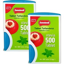 Bomii Stevia Tablet Tatlandırıcı 500 Tablet x 2 Adet Sıfır Kalori
