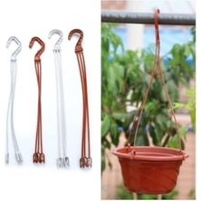 Bomii 2 Adet Tabaksız Askılı Plastik Çiçek Bitki Saksısı