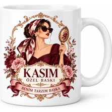 Ny Joy Kasım Özel Baskı Hanımefendi Tasarımlı Porselen Kupa - Model 1176 Nyjoybz