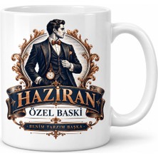 Ny Joy Haziran Özel Baskı Beyefendi Tasarımlı Porselen Kupa - Model 1159 Nyjoybz