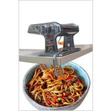 Bomii Full Paslanmaz Çelik Italyan Makarna Erişte Hamur Spagetti Ravolli Lazanya Mantı Açma Kesme Makinesi