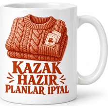 Ny Joy Sonbahar Çekmecesi Tasarımlı Porselen Kupa - Model 1132 Nyjoybz