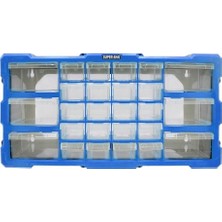 Bomii Süper Bag 26'lı Mono Blok Çekmece Seti Hobby Organizer Seti Monoblok Çekmece Vida Dübel Kutusu Takı Kutusu ASR6004