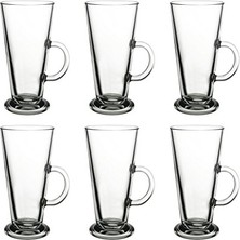 Bomii '55861 – Çay Bardağı Kulplu "columbian 263 ml Çay, Latte Macchiato, Irish Coffee, Romlu Süt, Sıcak Şarap, Sıcak Çikolata Için, 6'lı Set