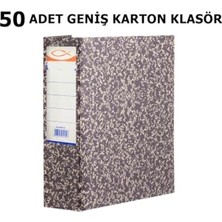 Ceylan Adam Seyfikirtas̈iye Geniş Karton Klasör, 50 Adet, Halkalı Tasarım, Arşiv Dosyası