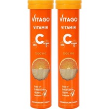 Ceylan Adam Vitamin C 1000 Mg + Vitamin D + Çinko 20'li Efervesan Tablet (1) (2 Paketi)