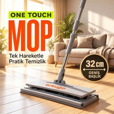 Erkugo Otomatik Paspas Temizlik Seti Gri Renk Kolay Mop Çelik Malzeme Geniş Başlık