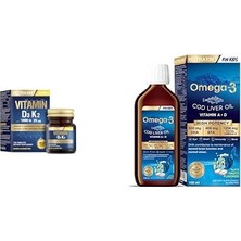 Ceylan Adam D3K2 120 Tablet - 1000 Iu D3 Vitamini, 25 Mcg K2 Vitamini + Omega-3 For Kids 150 ml