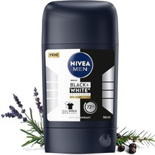 Ceylan Adam Men Erkek Stick Deodorant Black&white Invisible Epic Night 50 Ml,72 Saat Terleme Karşıtı,kumaş Koruması,alkolsüz