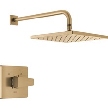 Delta Faucet Modern Raincan Kare Tek Fonksiyonlu Duş Vanası Trim Kiti Altın, Duş Bataryası Seti, Yağmur Duş Başlığı Altın, Delta Duş Takımı, Şampanya Bronz T14268-CZ-PP (Vana Dahil Değildir)