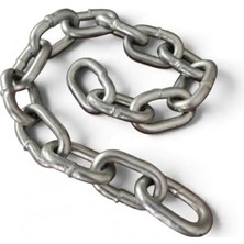 Ceylan Adam Cebeci Ticaret 6 mm Galvaniz Çelik Zincir 5 Metre Kısa Bakla