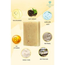 Ceylan Adam Niacinamide Sabunu, Azelaik Asit Cilt Aydınlatıcı Siyah Nokta Gözenek Çay Ağacı Anti Acne 1 Adet.
