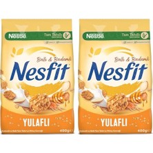 Ceylan Adam Nestlé Nesfit Ballı ve Bademli Tam Tahıl ve Pirinç Gevreği 400 G 2li Paket