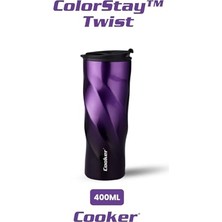 Trendexa Cooker Colorstay Twist 500 ml Paslanmaz Çelik Bardak Termos CKR2051