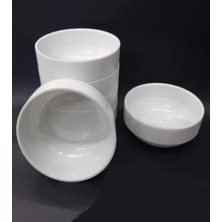 Ceylan Adam 5 Adet Beyaz Melamin Çorba Kasesi 12X5CM Derin Tas Hesaplı Yoğurt Hoşaf Sütlaç Aşure Kabı Kaliteli